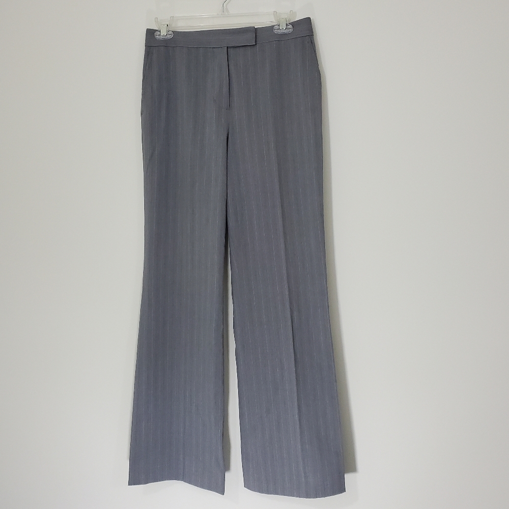 Madison Studio Gray Striped Pants, Size 4